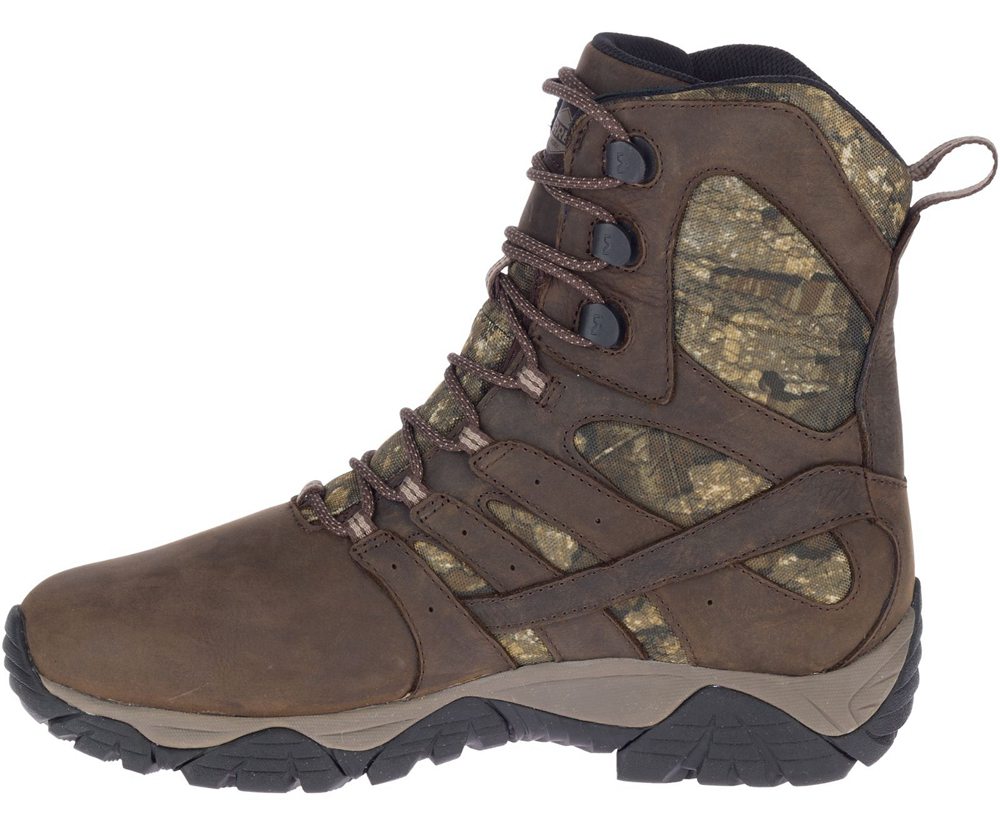 Merrell Vandrestøvler Herre - Moab Timber Thermo 8\" Waterproof Sr - Brune - WGK425690